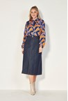 STEVIE SKIRT - dark denim